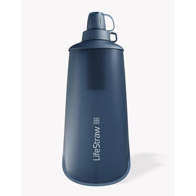 Peak Series Collapsible Squeeze Water Bottle Filter System; 1L