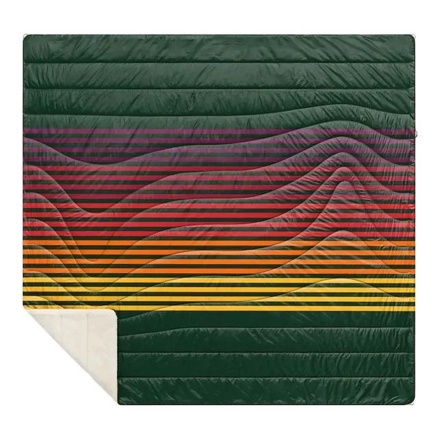 Sherpa Puffy 2 Person Blanket - Forest Rays