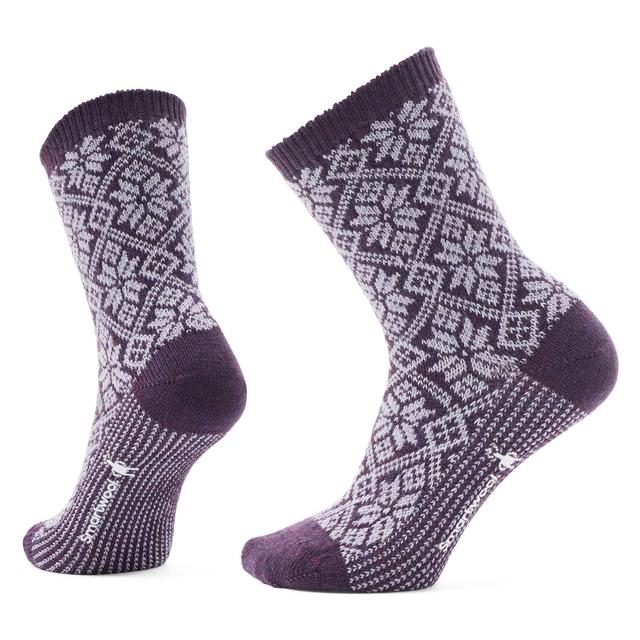 Unisex Everyday Cozy Traditional Snowflake Crew Socks