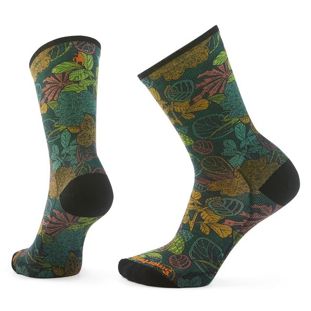Unisex Bike Aloha Forest Print Crew Socks