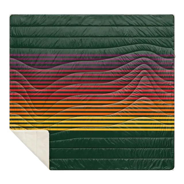 Sherpa Puffy 2 Person Blanket - Forest Rays