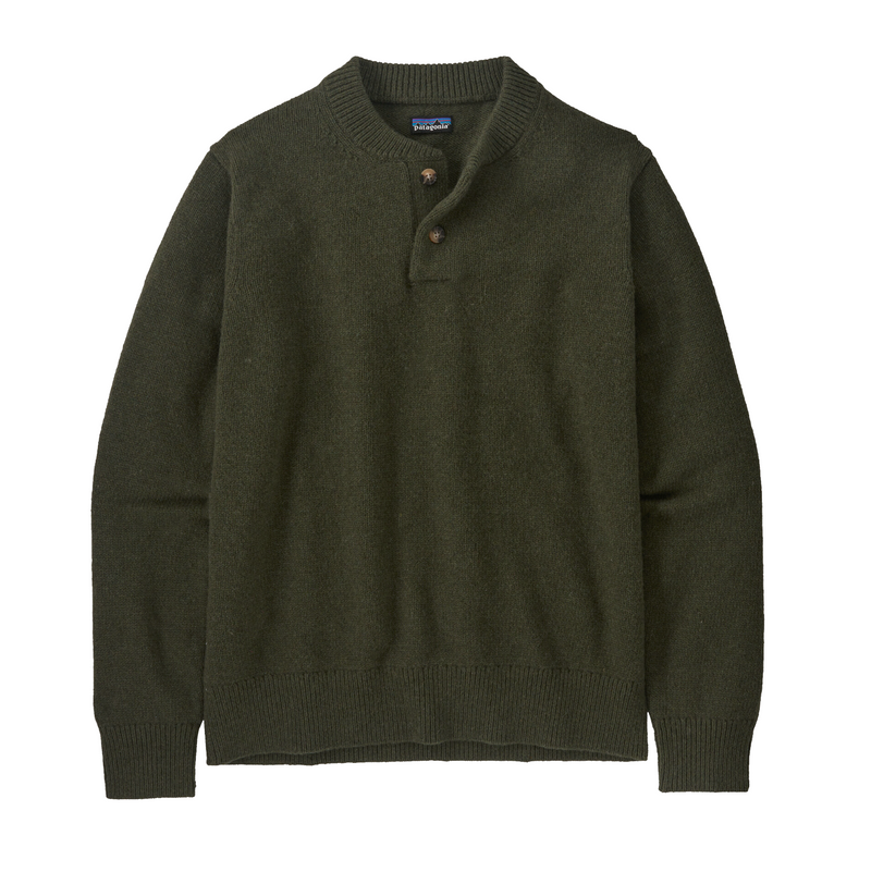 Men's Recycled Wool-Blend Buttoned Sweater