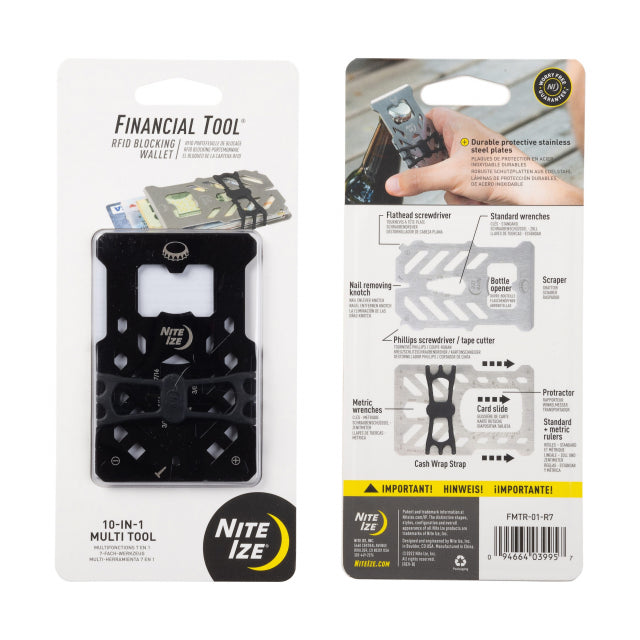 Financial Tool RFID Blocking Wallet