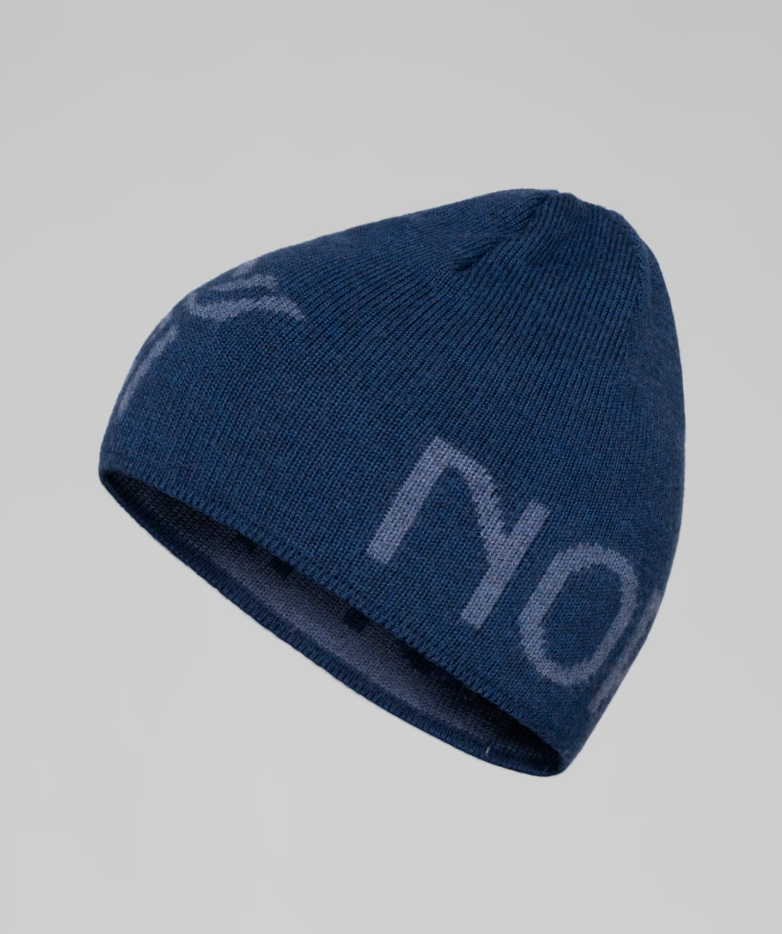 mid merinoUll logo Beanie