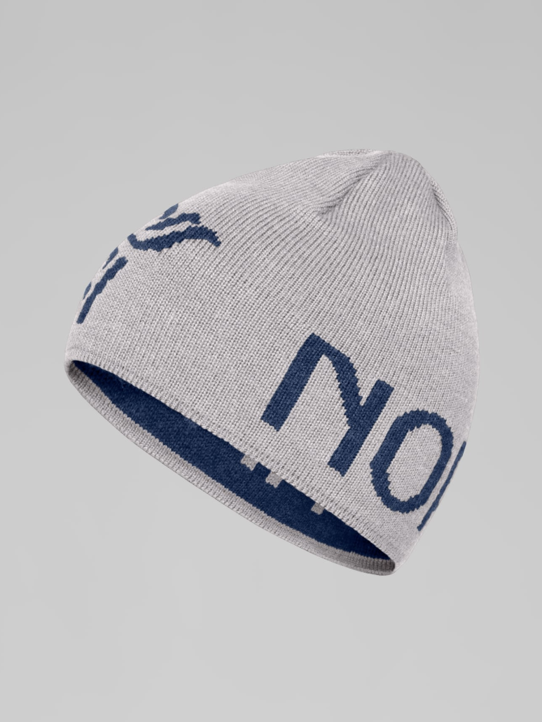 mid merinoUll logo Beanie