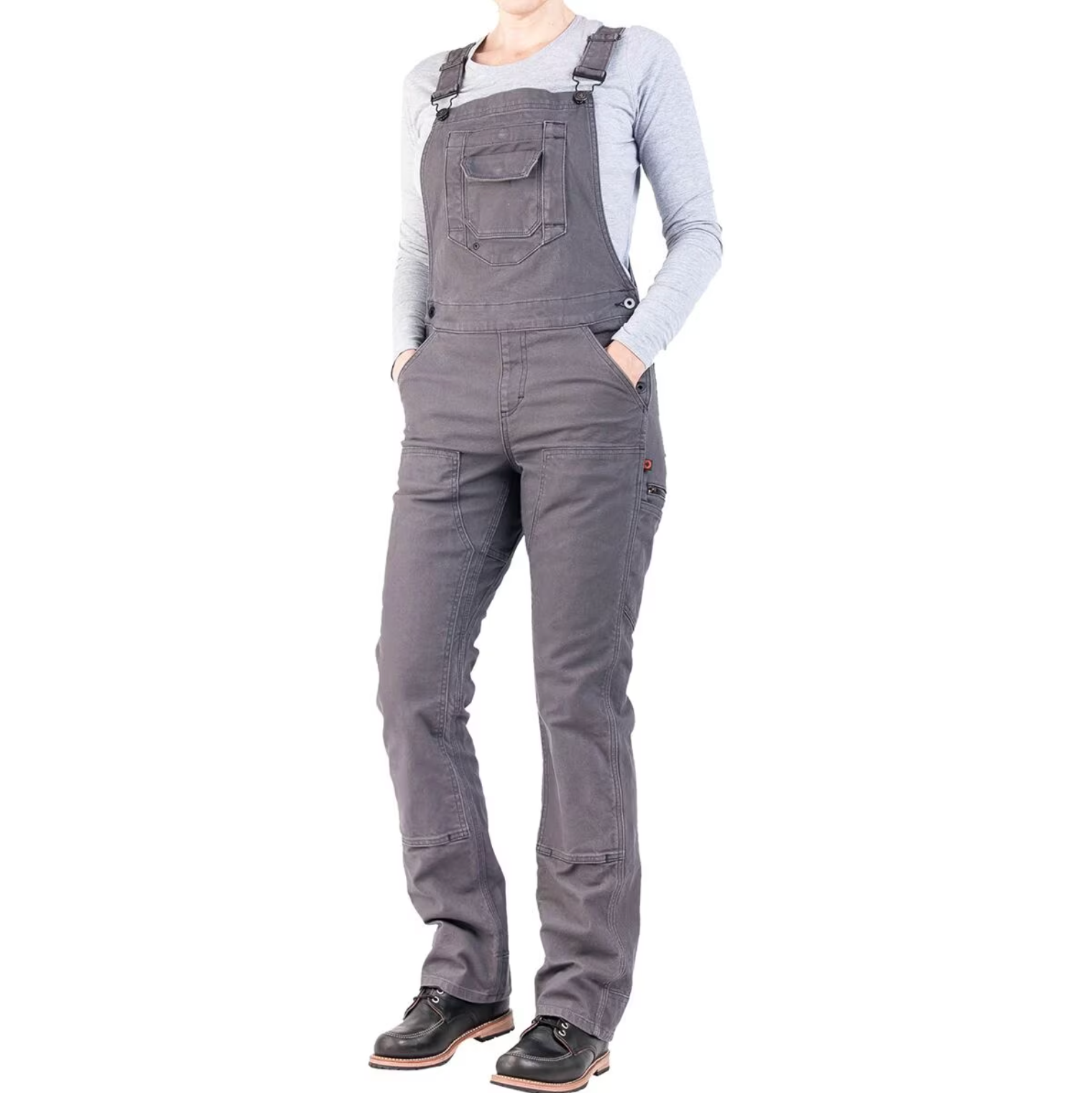 Freshley Overalls (Dark Grey Canvas)