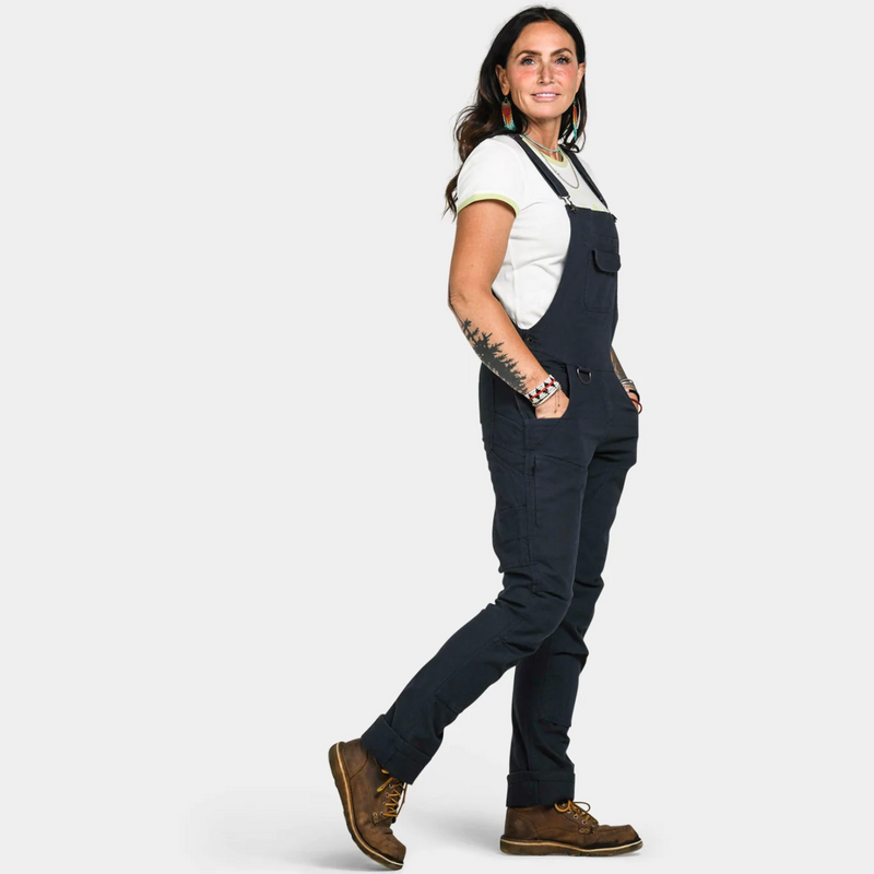 Freshley Drop Seat Overalls (Navy Canvas)