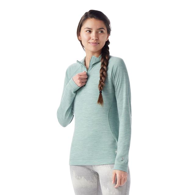 Womens Women's Classic Thermal Merino Base Layer 1/4 Zippers Top
