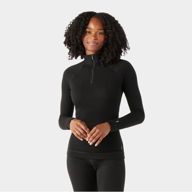 Womens Women's Classic Thermal Merino Base Layer 1/4 Zippers Top