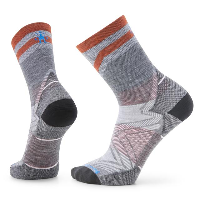 Run Zero Cushion Mid Crew Pattern Socks