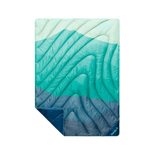 Original Puffy Throw Blanket - Seascape Ridge Mountains