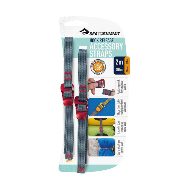 Acc. Straps w hook release (pair) 10 mm / 3/8" webbing
