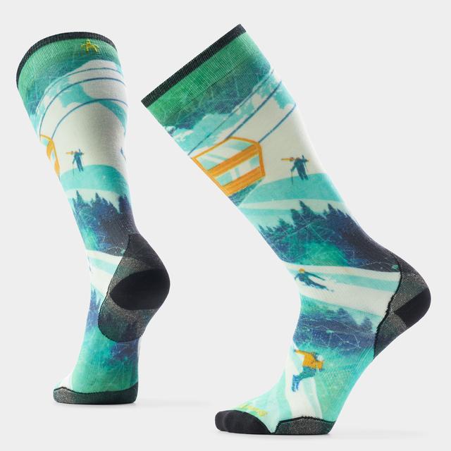 Unisex  Ski Day Print Over The Calf Socks