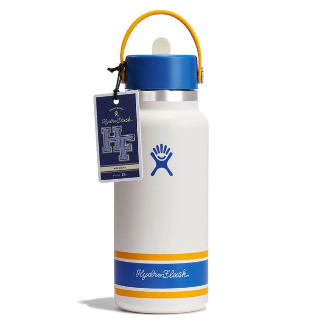 32 oz Wide Mouth with Flex Straw Cap - Campus Ivory