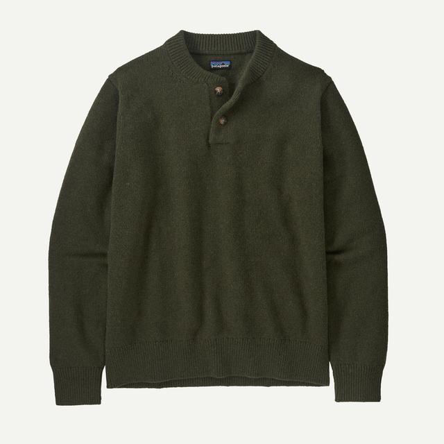 Men's Recycled Wool-Blend Buttoned Sweater