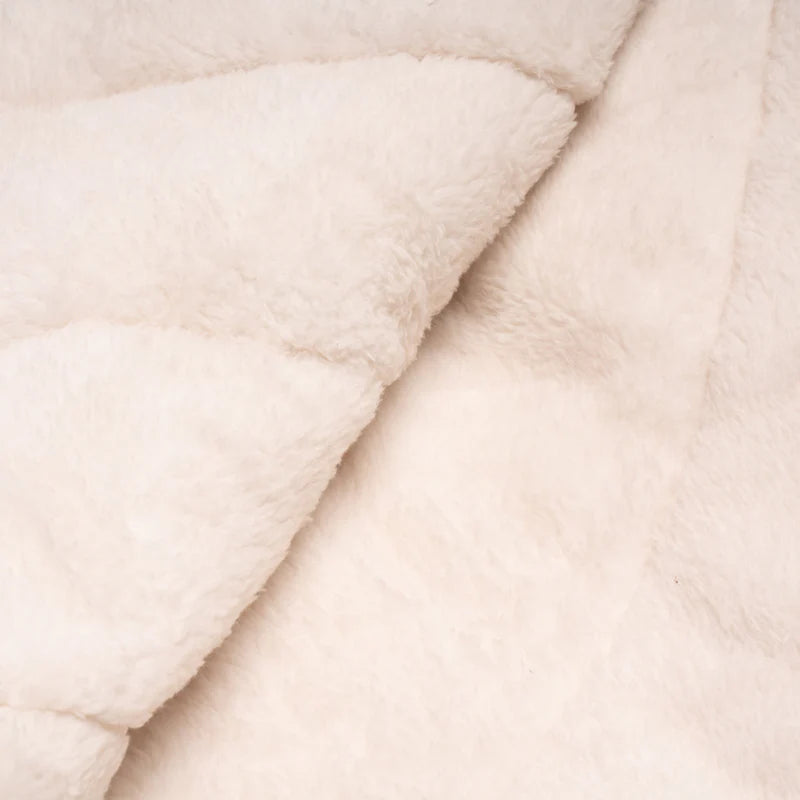 Printed Sherpa Puffy Blanket