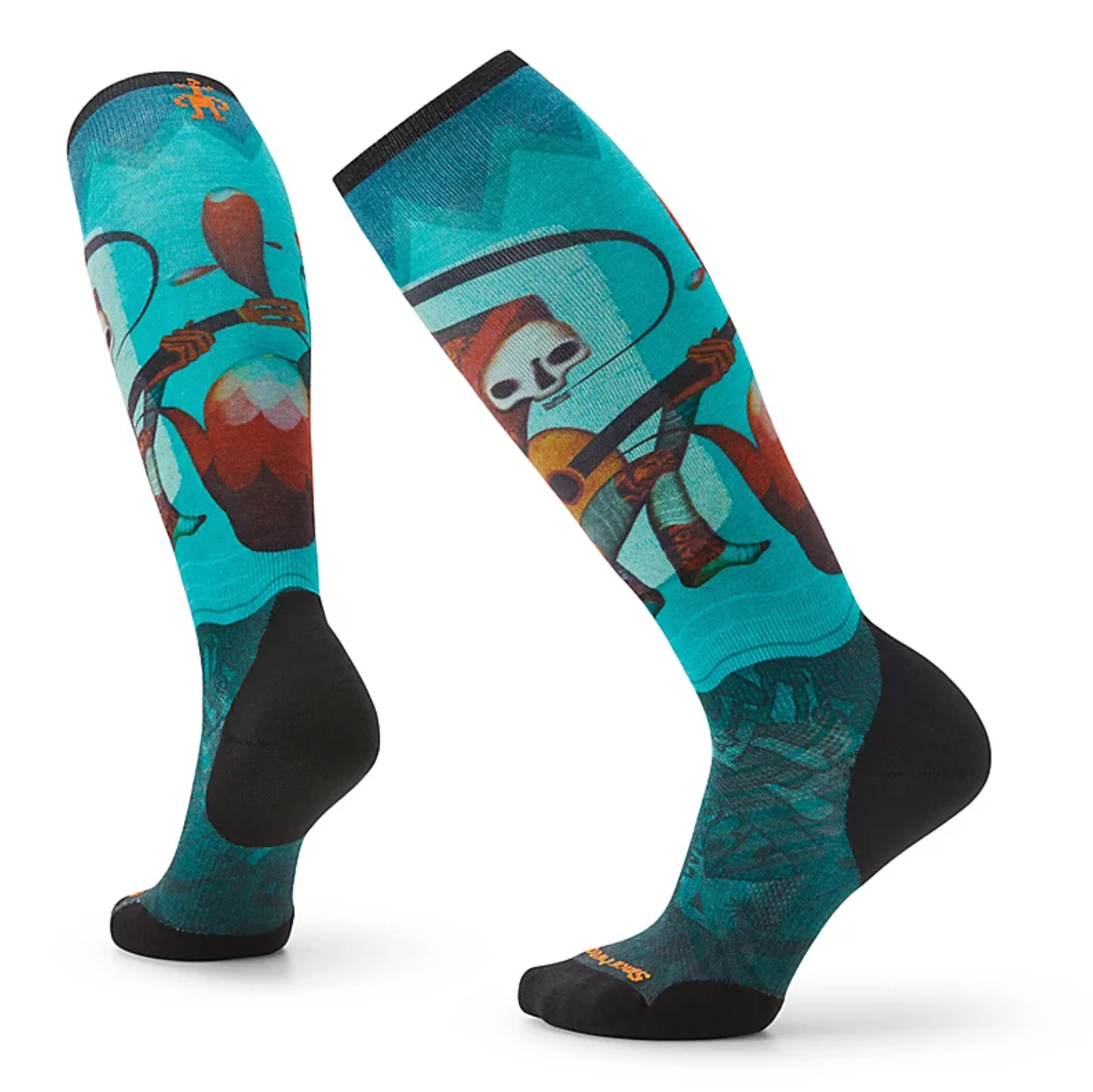 Women's Ski Targeted Cushion Print OTC Socks