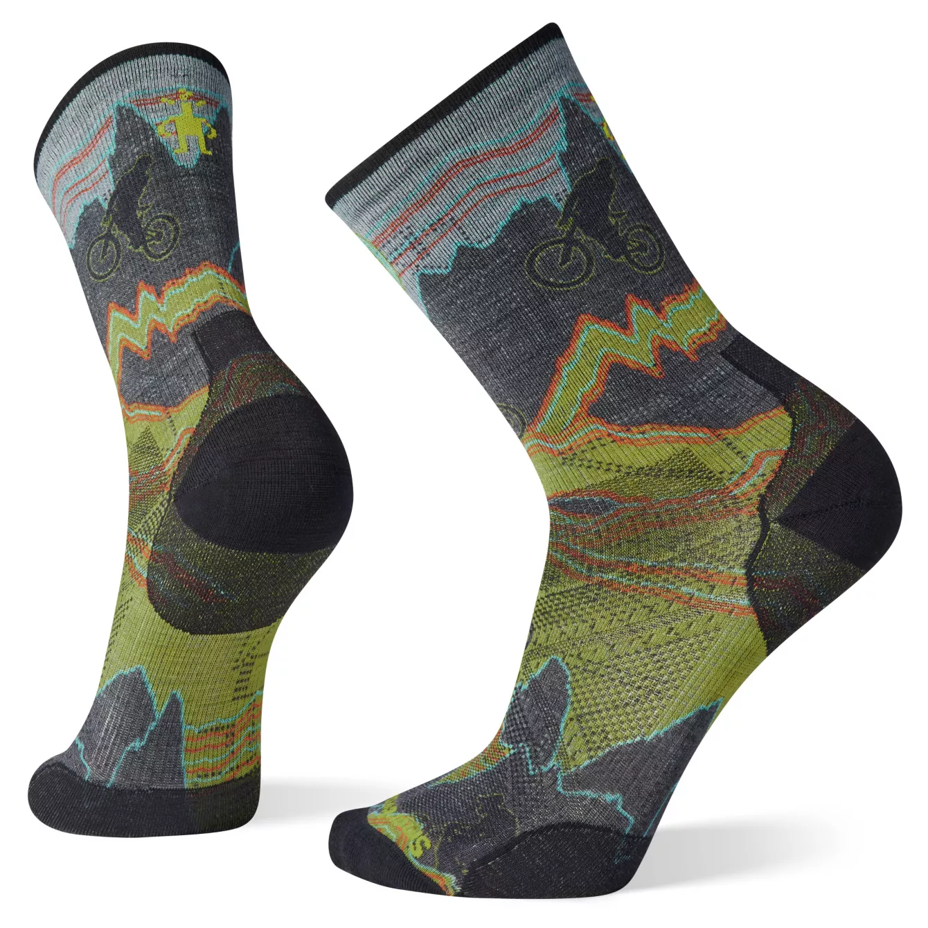 Cycle Zero Cushion Print Crew Socks