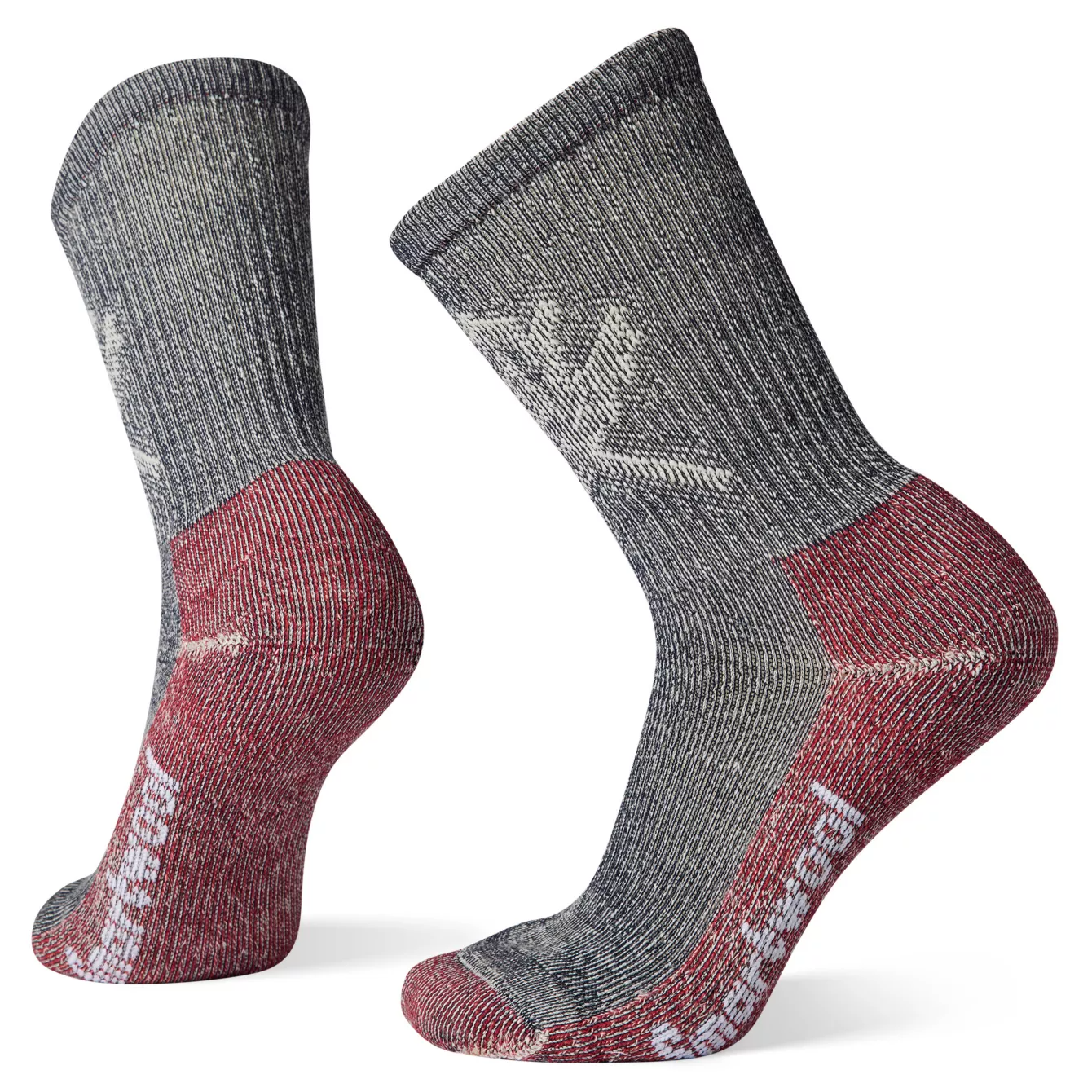 Women's Hike Classic Edition Light Cushion Leaf Pattern Crew Socks